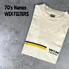 70's WIX FILTERS 企業系　ヘインズ USA製　ポケットTシャツ