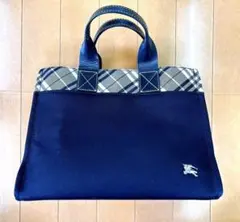 Burberry バーバリー ハンドバッグ ブラック チェックのサムネイル