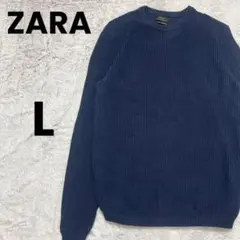 ZARA　ザラ　リブ編みファインコットンセーター