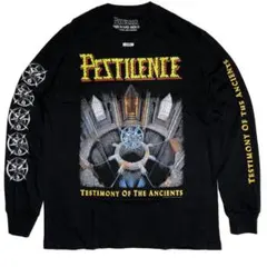 Pestilence ペスティレンス Lサイズ ロンT/長袖Tシャツ ブラックのサムネイル