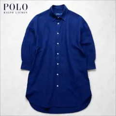 【未使用級】Ralph Lauren ラルフローレン リネンシルク 紺 SPのサムネイル