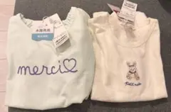 petit main 半袖Tシャツ　新品　2枚　110cm