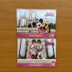 ディズニー パルパルーザ コレクションカード ミッキー ドナルド デイジー 2枚