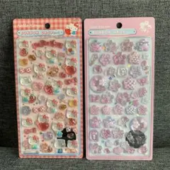 サンリオ ボンボンドロップシール 第2弾 ハローキティ正規品 和柄　桜　赤