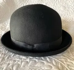 ポルカドット　ボーラーハット　黒