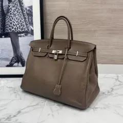 エルメス バーキン35 トリヨンクレマンス エトゥープ SV金具 - メルカリ