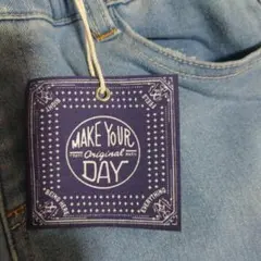 定価2970円　make your day　デニム裏起毛ストレッチパンツ　150