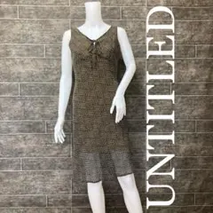 【美品】UNTITLEDアンタイトル ドット柄 ワンピース Mサイズ