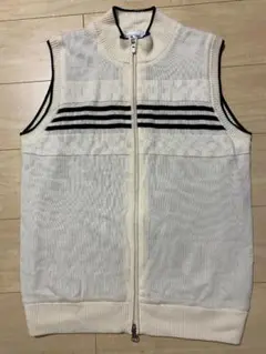 着用1回　アディダスゴルフ　ウールベスト裏地付き　M　テーラーメイド　3ライン