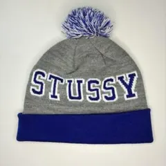 希少 90s old stussy ロゴ　ボンボンニット帽