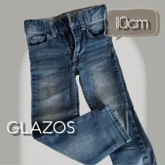 【GLAZOS】 美品‼️ストレートデニムパンツ 110cm