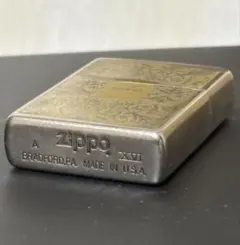 アラベスク四面✧zippo 送料無料 新品 ブラス 両面 - メルカリ
