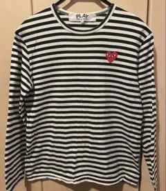 PLAY COMME des GARÇONS ストライプ長袖Tシャツ M