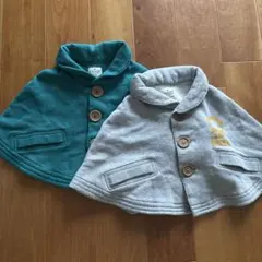 キッズ　ポンチョ 80センチ　2点セット