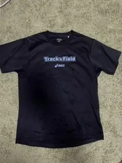 asics 陸上用シャツ Mサイズ　黒