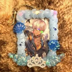 ホイップデコ カード トレカケース 水色 青 キーホルダー B8