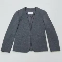 Ballsey TOMORROWLAND ノーカラー ウールミックス ジャケット