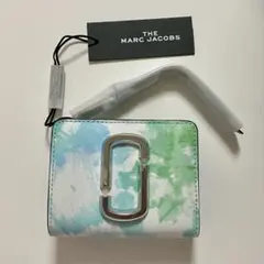 MARC JACOBS タイダイ柄 二つ折り財布　ブルー
