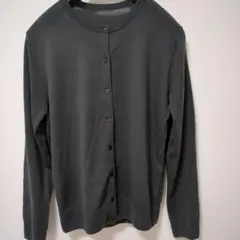 美品　無印　ウールシルク　カーディガン