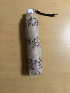 花柄折りたたみ傘 ベージュ