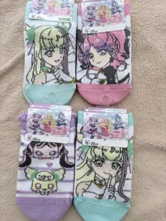 【新品未使用】キミとアイドルプリキュア　キッズ靴下 15-20cm 4足セット