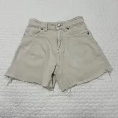 ザラ　ショートパンツ　アイボリー　122