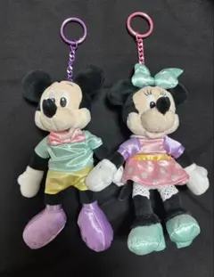 ミッキー&ミニー ぬいぐるみキーホルダー　キーチェーン
