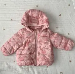 【gapベビー】ミニーちゃん ピンク　フード取り外し可　中綿アウター 80㎝