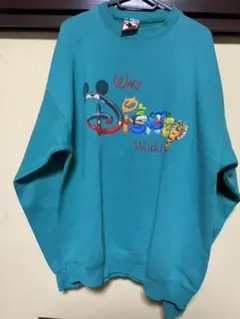 希少カラー　希少サイズ　ディズニー　ワールド　ロゴ　スウェット トレーナー