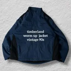 ティンバーランドウォームアップジャケット90s古着vintageバイカラーL