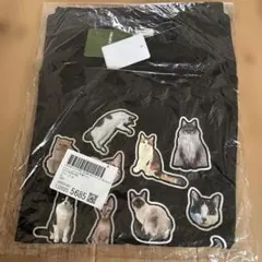 新品 FREAK'S STORE キャットシールプリント半袖Tシャツ ブラックのサムネイル