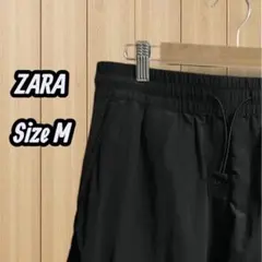ZARA ナイロンカーゴショーツ M ブラックのサムネイル