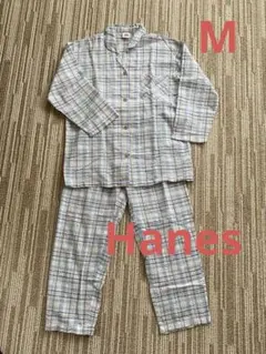 【美品】長袖パジャマ　サッカー生地　綿100% 薄手