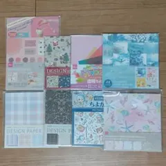 デザインペーパー ちよがみセット 8種類 まとめ売り 未使用品