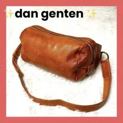 ✨dan genten ✨ボディバッグ 山羊革 レザー 日本製 ブラウン