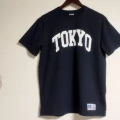 ラッセルアスレチック　TOKYO Tシャツ ネイビー　Lサイズ　東京のサムネイル