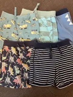 キッズ 半ズボン 5枚セット gap &恐竜柄　100〜120