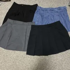 GU プリーツスカート&キュロット4点セット XL