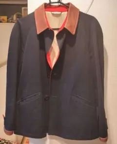 ポールスミス Paul Smith レザー切り替えジャケット ブラックのサムネイル