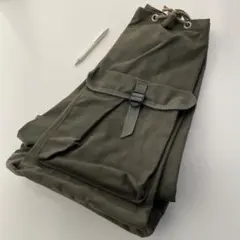 90s Vintage 巾着 ワンショルダー リュック ミリタリー 大容量 通学 