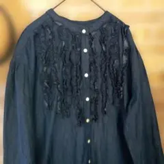 ピンタックフリルヨークデニムシャツワンピース アーバンリサーチサニーレーベル