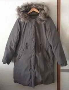 VIS リバーシブル ファー付きモッズコート 中綿コート カーキ Mサイズ