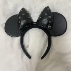 ミニー カチューシャ スタッズ 黒