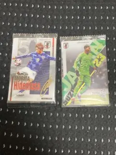 守田英正 金箔サインカード サッカー日本代表 ウエハース　ザイオンセット