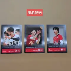 山崎彰都 日本代表バレーボールカード 2025 3枚セット