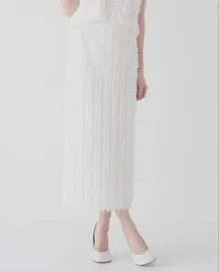 【新品】maison de Dolce. フリンジスカート ホワイト