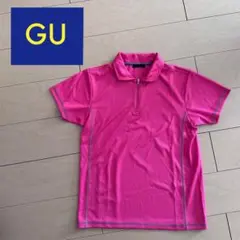 【GUジーユー/ピンクポロシャツ】ゴルフ、テニスにオススメ！