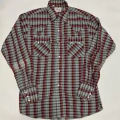 amberley チェック柄　ウエスタンシャツ