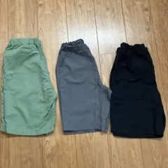 ハーフパンツ 3色セット 140 150