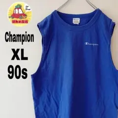 USA古着 Champion ノースリーブ　XL ブルーのサムネイル